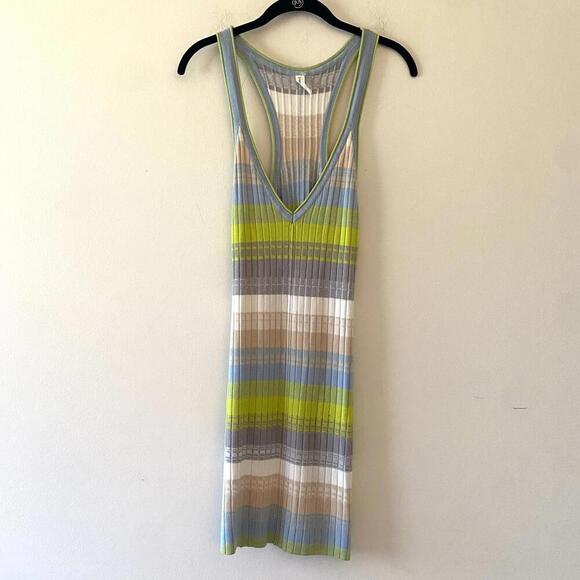 DAILY PRACTICE Anthropologie stripe ribbed mini dress - Picture 4 of 5